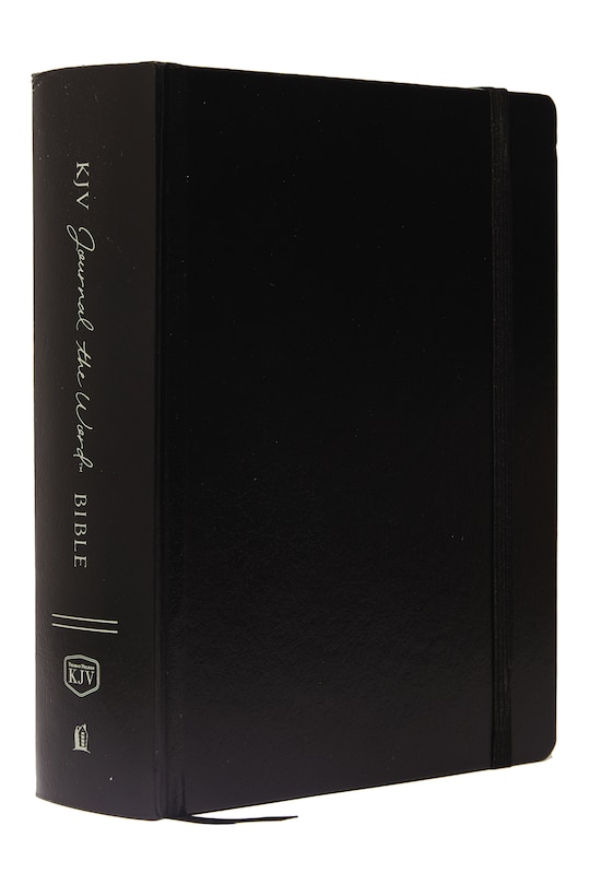 Front cover_KJV Large Print Bible, Journal the Word, Reflect, Journal or Create Art Next to Your Favorite Verses (Black Hardcover, Red Letter, Comfort Print: King James Version, Holy Bible)