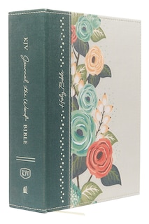 Front cover_KJV Large Print Bible, Journal the Word, Reflect, Journal or Create Art Next to Your Favorite Verses (Green Cloth Over Board, Red Letter, Comfort Print: King James Version)