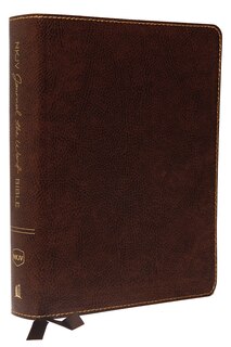Couverture_Nkjv, Journal The Word Bible, Large Print, Bonded Leather, Brown, Red Letter