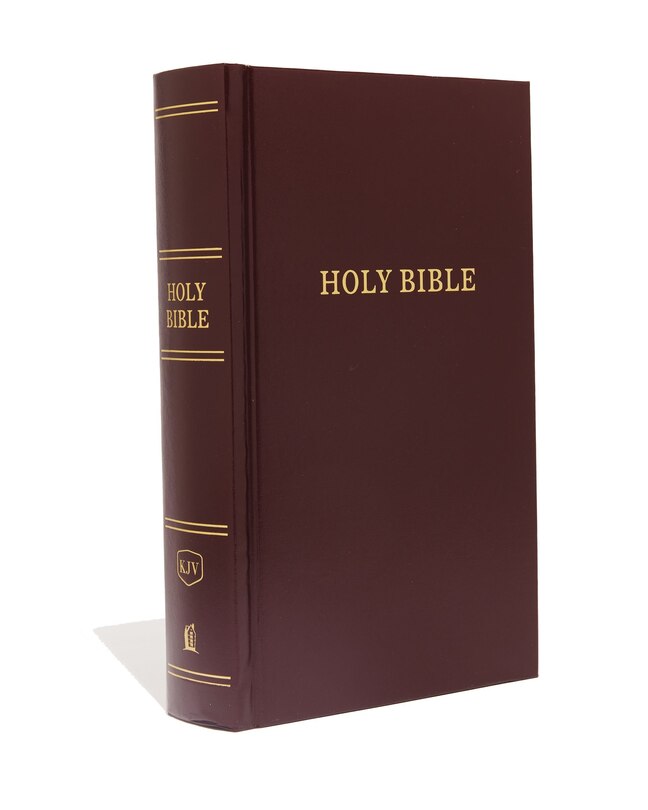 Front cover_Kjv, Pew Bible, Large Print, Hardcover, Burgundy, Red Letter, Comfort Print