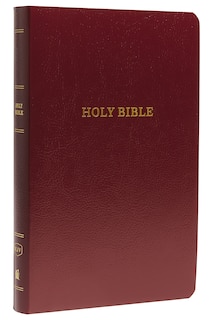 Front cover_KJV Holy Bible: Gift and Award, Burgundy Leather-Look, Red Letter, Comfort Print: King James Version
