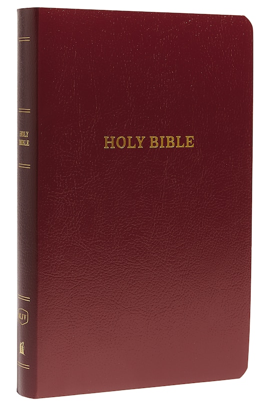 Front cover_KJV Holy Bible: Gift and Award, Burgundy Leather-Look, Red Letter, Comfort Print: King James Version