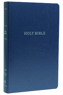 Couverture_KJV Holy Bible: Gift and Award, Blue Leather-Look, Red Letter, Comfort Print: King James Version