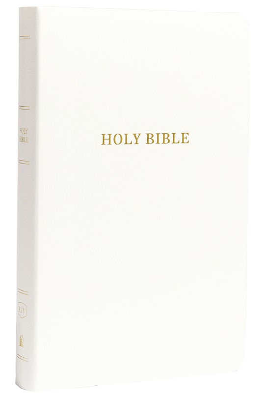 Front cover_KJV Holy Bible: Gift and Award, White Leather-Look, Red Letter, Comfort Print: King James Version