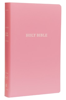 Front cover_KJV Holy Bible: Gift and Award, Pink Leather-Look, Red Letter, Comfort Print: King James Version