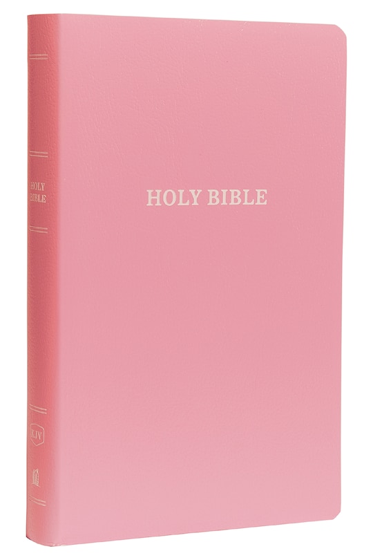 Front cover_KJV Holy Bible: Gift and Award, Pink Leather-Look, Red Letter, Comfort Print: King James Version