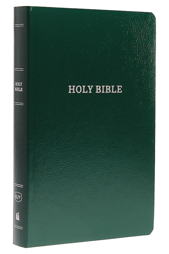 Front cover_KJV Holy Bible: Gift and Award, Green Leather-Look, Red Letter, Comfort Print: King James Version