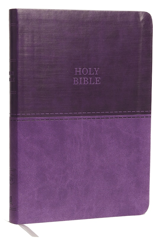 Front cover_KJV Holy Bible: Value Large Print Thinline, Purple Leathersoft, Red Letter, Comfort Print: King James Version