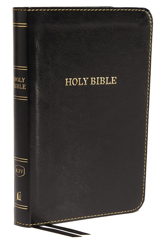 Couverture_KJV Holy Bible: Compact Thinline, Black Leathersoft, Red Letter, Comfort Print: King James Version