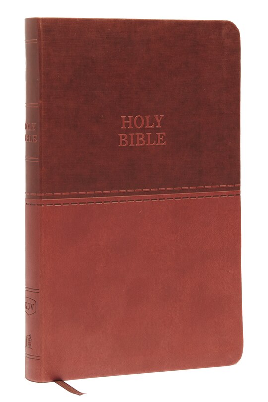 Front cover_KJV Holy Bible: Value Thinline, Brown Leathersoft, Red Letter, Comfort Print: King James Version