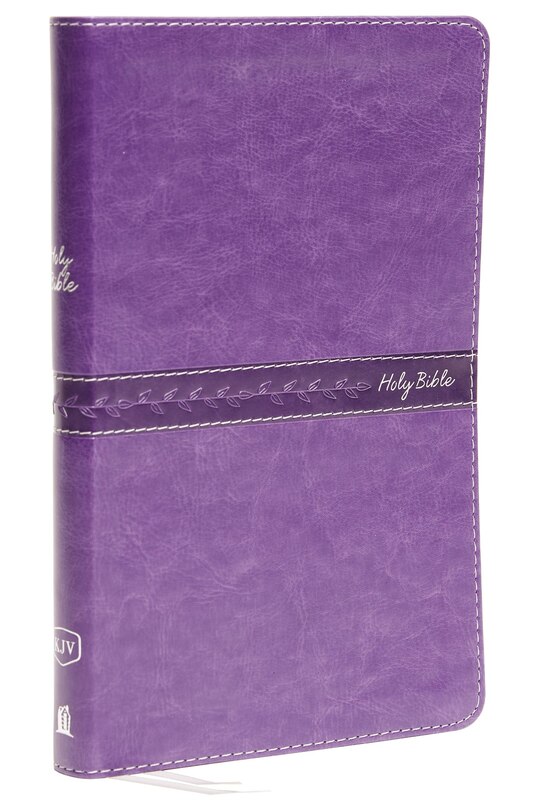 Front cover_KJV, Thinline Bible, Leathersoft, Purple, Red Letter, Comfort Print