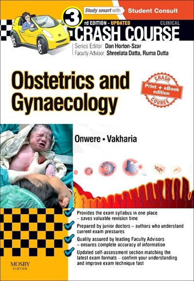 Front cover_Crash Course Obstetrics And Gynaecology Updated Print + Ebook Edition