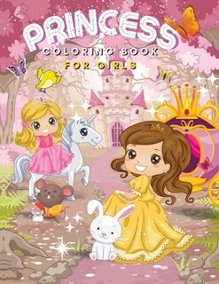 Front cover_Princess Coloring Book For Girls