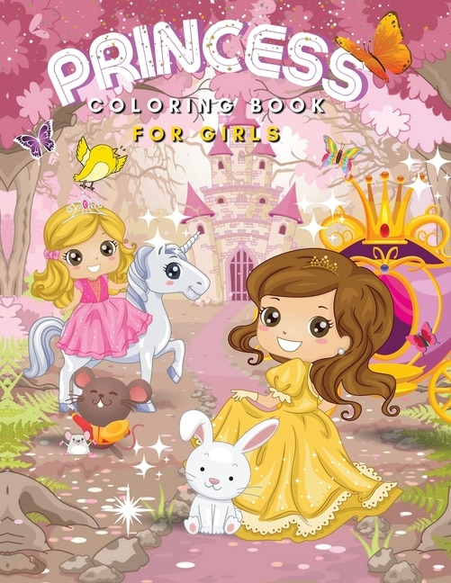 Front cover_Princess Coloring Book For Girls