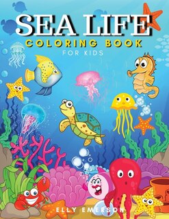 Front cover_Sea Life Coloring Book For Kids