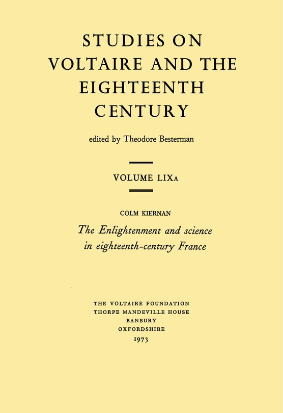 Couverture_The Enlightenment and Science in Eighteenth-Century France