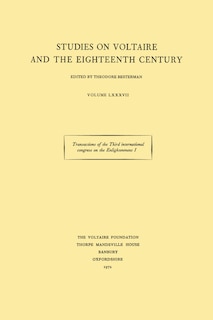 Couverture_Transactions of the Third International Congress on the Enlightenment