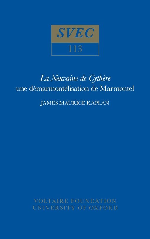 Front cover_La Neuvaine De Cythère