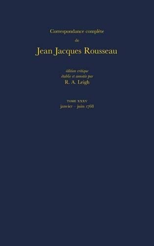 Couverture_Correspondance complète de Rousseau (Complete Correspondence of Rousseau) 35