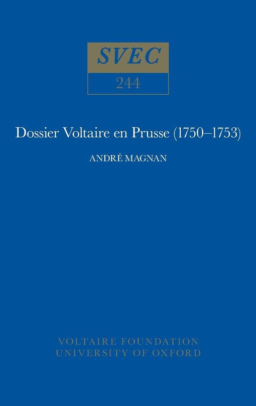 Front cover_Dossier Voltaire en Prusse, 1750-53