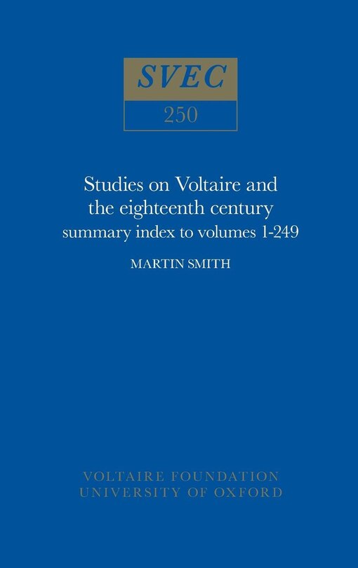 Front cover_Summary Index to Volumes 1-249