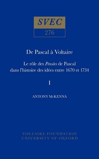 Couverture_De Pascal à Voltaire
