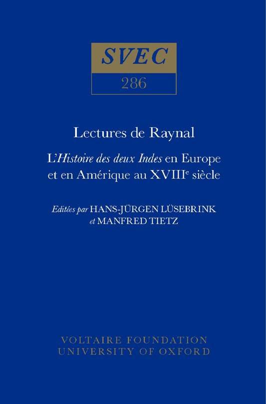 Front cover_Lectures de Raynal