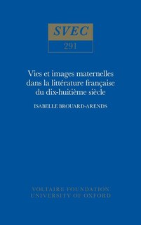 Front cover_Vie et images maternelles dans la litt�rature fran�aise du XVIIIe si�cle
