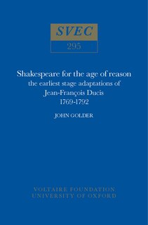Front cover_Shakespeare For The Age Of Reason