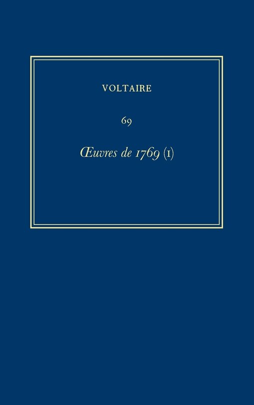 Front cover_Œuvres complètes de Voltaire (Complete Works of Voltaire) 69