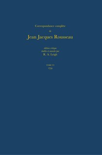 Front cover_Correspondance complète de Rousseau (Complete Correspondence of Rousseau) 6