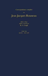 Front cover_Correspondance complète de Rousseau (Complete Correspondence of Rousseau) 8
