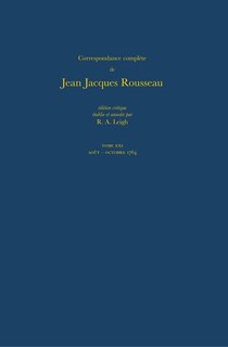 Front cover_Correspondance compl�te de Rousseau (Complete Correspondence of Rousseau) 21