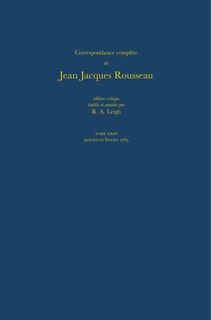 Front cover_Correspondance complète de Rousseau (Complete Correspondence of Rousseau) 23