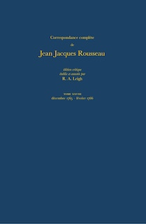 Front cover_Correspondance compl�te de Rousseau (Complete Correspondence of Rousseau) 28