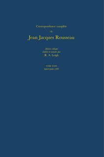 Front cover_Correspondance complète de Rousseau (Complete Correspondence of Rousseau) 29