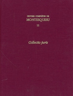 Front cover_Oeuvres Completes De Montesquieu: v. 11 &12