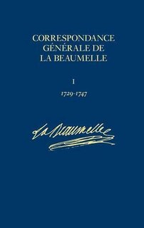Front cover_Correspondance g�n�rale de La Beaumelle