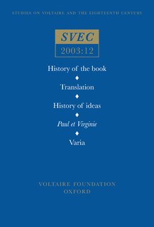 Front cover_History of the book; Translation; History of ideas; Paul et Virginie; Varia