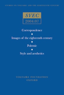 Front cover_Correspondence; Images of the eighteenth century; Polemic, Style and aesthetics
