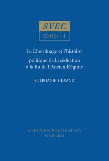 Front cover_Le Libertinage et I'Histoire