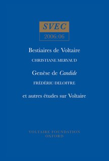 Front cover_Bestiaires de Voltaire; Gen�se de Candide; et autres �tudes sur Voltaire