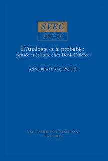 Front cover_L'Analogie et le probable