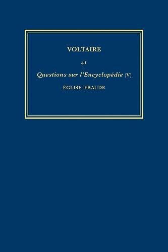 Front cover_Œuvres complètes de Voltaire (Complete Works of Voltaire) 41