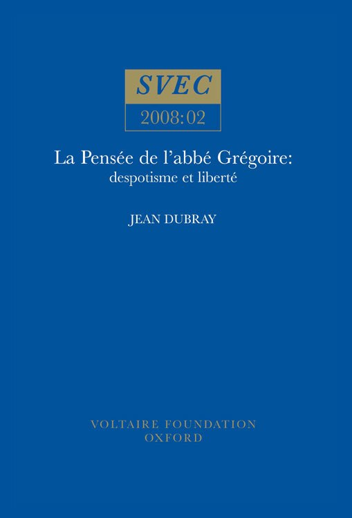 Front cover_La Pens�e de l'abb� Gr�goire