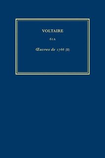 Front cover_Œuvres complètes de Voltaire (Complete Works of Voltaire) 61A