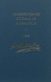 Couverture_Correspondance générale de La Beaumelle (1754): Volume 7