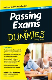 Front cover_Passing Exams For Dummies