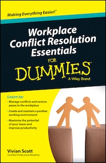 Front cover_Workplace Conflict Resolution Essentials For Dummies