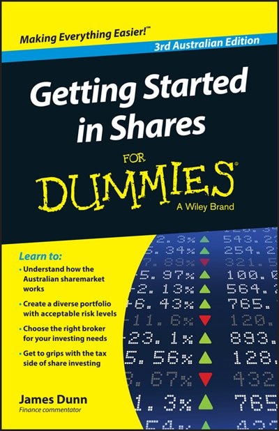 Front cover_Getting Started in Shares For Dummies Australia